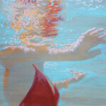 Carol Bennett, Lyra, shellac and acrylic on paper, 22 x 22 in 2013