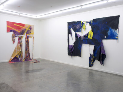 Vaughn Davis Jr., Sanguine, 2023, installation view. Courtesy of the artist and Romer Young Gallery