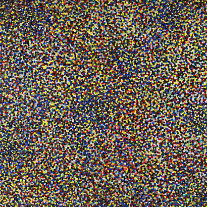 Davide Nido, Impressionaldo, 2006, tecnica mista su tela, 140 x 150 cm. Courtesy of Galleria Giovanni Bonelli