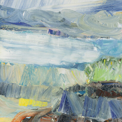 John Santoro, Blue bird, 2025. Courtesy of Paul Thiebaud Gallery 