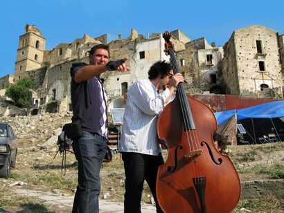 il set del film Basilicata Coast2Coast, ambientato a Craco