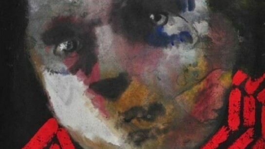 Detail of "Imaginary Portrait of Francis Bacon", 1967, altered 2007, watercolour & oil on paper