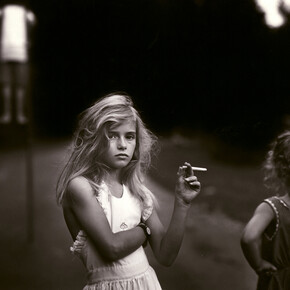 Sally Mann, Candy Cigarette, 1989, Gelatin silver enlargement print, 20 x 24 inches, Edwynn Houk Gallery, New York
