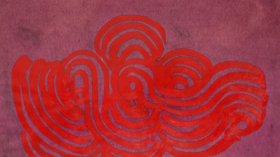 Gerald Wilde, Intelligence Now, Oil on paper, 1977, 135 x 177 cm, Courtesy October Gallery London