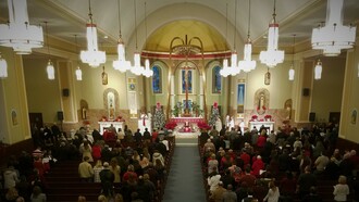 Nochebuena en St. William Church, Filadelfia, Estados Unidos