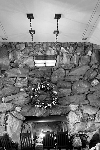 Fireplace, Great Hall, Grove Park Inn, Asheville, NC, USA