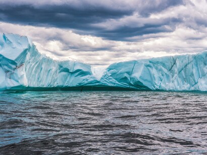 Un ghiacciaio in Antartide: questa diversità di microrganismi è la probabile conseguenza di una progressiva concentrazione di acqua marina nelle masse ghiacciate