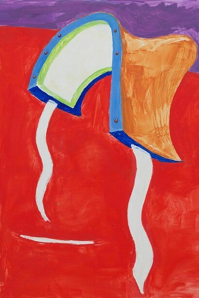 Micha Patiniott, “Saddle Up II”, 33” by 27 1/2”, oil on board, 2013, Copyright: Micha Patiniott. Courtesy: Anna Zorina Gallery, New York City