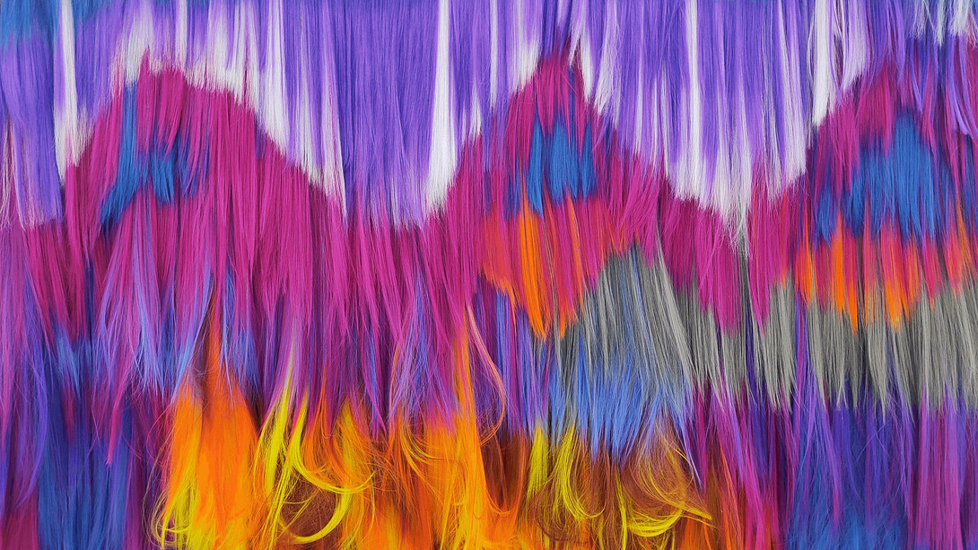 Untitled (Peacok), close up, Fire in the Garden of Eden at The Flat – Massimo Carasi. Courtesy the artist and  The Flat – Massimo Carasi

