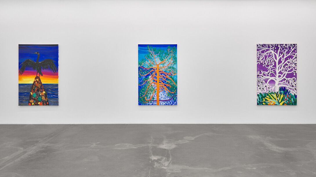 Installation view, Erik Olson: The Mountain and the Sea, Luis De Jesus Los Angeles, 2023, photography by IO Studio. Courtesy of the artist and Luis De Jesus Los Angeles, Los Angeles, CA