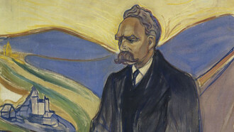 Edvard Munch; Retrato de Friedrich Nietzsche, 1906, Thiel Gallery, Suecia (detalle)