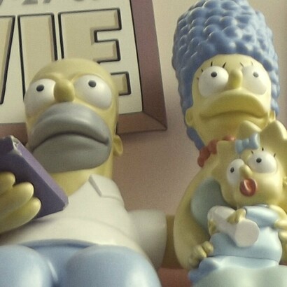 Estatuas promocionales de "Los Simpson" en Münster, Alemania