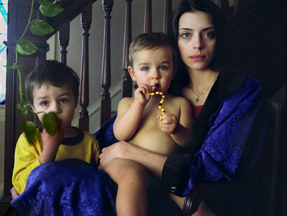 Jessica Todd Harper, Emille with Sereno and Romero, Archival ink jet print. The following work is available: 16 x 20 inches , edition of 10, 32 x 40 inches, edition of 10