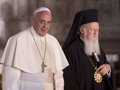 Pope Frances I and Bartolomeus I