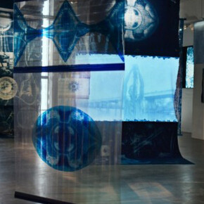Ellen Gallagher with Edgar Cleijne. Courtesy of WIELS