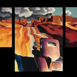 Paintings by Z. Z. Wei. Courtesy of Blue Rain Gallery