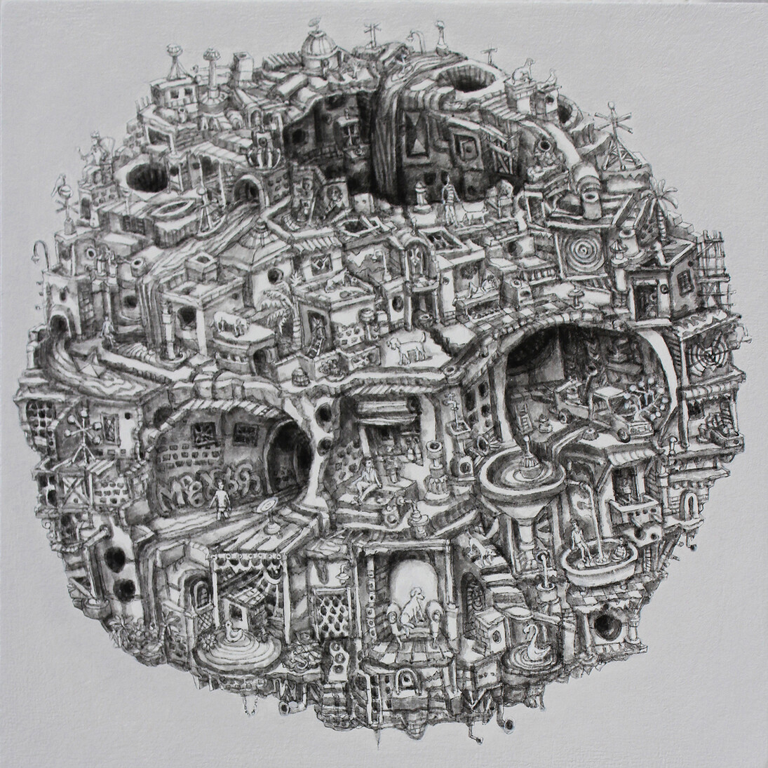 Alexis Duque, Babyon, Acrylic on Canvas, 10 x 8, 2014
