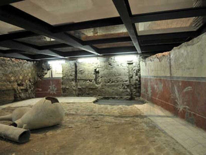 Affreschi e reperti di epoca romana