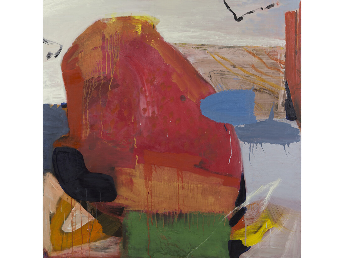 Eamon Colman, Summer wind blew the park from its moorings, 2015, oil on linen, 120 x 120 cm