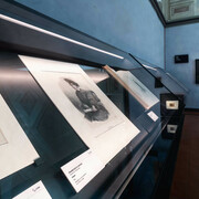Vari artisti, Gli autoritratti su carta dei maestri dell'ottocento,vista della mostra. Per gentile concessione delle Gallerie degli Uffizi