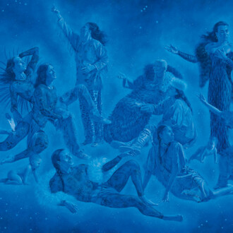 Kent Monkman, Constellation of knowledge (detail), 2022. Courtesy of Akron Art Museum