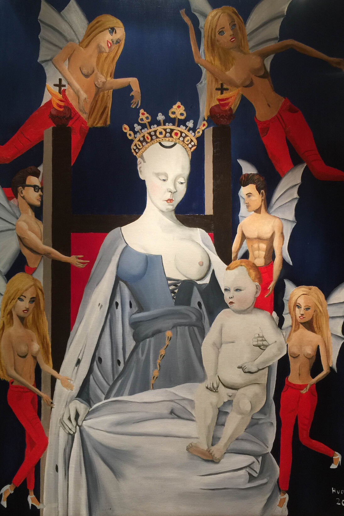 Indoctrinated, 2016, oil on canvas 91x123cm © Philipp Rudolf Humm