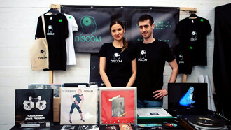 Discom team (Vanja and Luka) at International Label Market Brussels, 2018