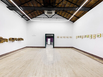 Rathin Barman, The cage broke, and I found the horizon, exhibition view. Courtesy of Experimenter 