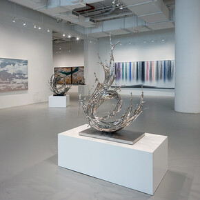 Various artists, Otherworldly landscapes, exhibition view. Courtesy of Sundaram Tagore Gallery 