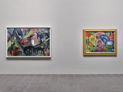 Franz Marc, Die suche nach einer besseren welt, ausstellungsansicht. Mit freundlicher genehmigung der Kunstsammlung Nordrhein-Westfalen