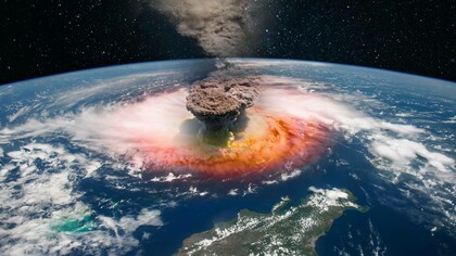 Nuclear explosion as seen from space