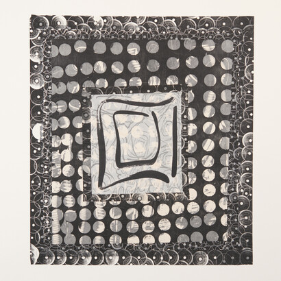 Chakaia Booker, Untitled, 2013, Woodcut, Handpainting, 27 x 23.5 inches