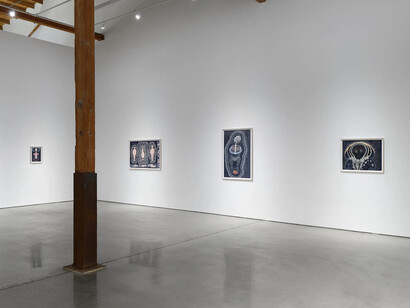 Ann Leda Shapiro, Through the tunnel, exhibition view. Courtesy of François Ghebaly Gallery