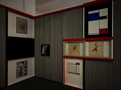 Ricostruzione del Kabinett der Abstrakten di El Lissitzky