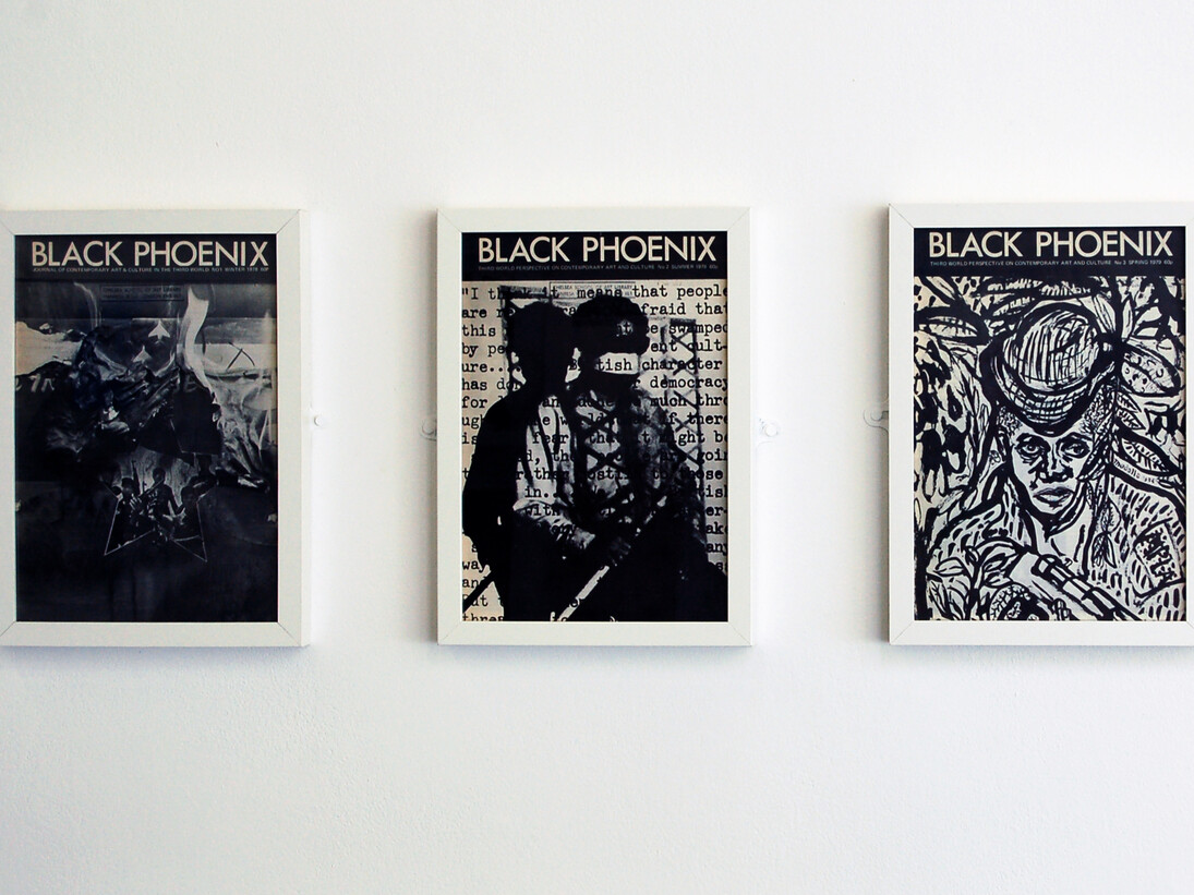 Black Phoenix, Third world perspective on contemporary art and culture, nos. 1-3, 1978/9, Courtesy the African-Caribbean, Asian and African Art in Britain (ACAA) Archive, Chelsea College of Arts Library, University of the Arts London, image courtesy of Chelsea space