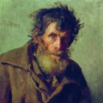 «Un campesino tímido» (1877), Ilya Repin