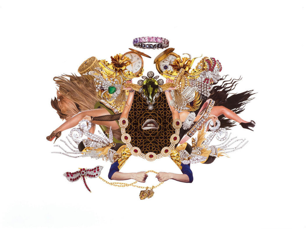 Rashaad Newsome, Saints and centers 1, 2014, collage, 22 x 30 in.