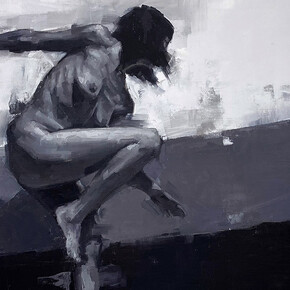 Calvin Lai, A precarious balance (detail), 2022. Courtesy of Abend Gallery 