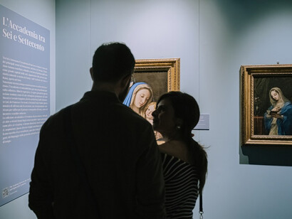 Sorelle arti. Pittura scultura architettura dall’Accademia di San Luca, veduta della mostra. Per gentile concessione di Palazzo dei Priori