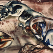 Frances Hodgkins, Yudi y Moro (detail), c.1933. Courtesy of Dunedin Public Art Gallery 