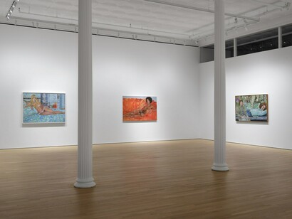 Sylvia Sleigh, Every leaf is precious, exhibition view. Courtesy of Ortuzar Gallery