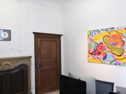 Abel Auer, Concerning the spirit, ausstellungsansicht. Mit freundlicher genehmigung der Galerie Nosbaum Reding