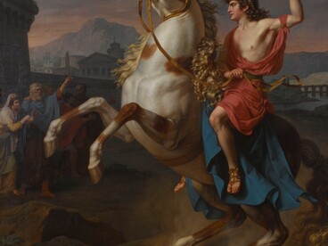 Nicolas André Monsiaux, Alessandro Magno e Bucefalo, XVIII sec. Château de Maisons, Francia