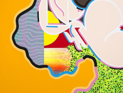 Sam Friedman, Untitled (31), 2014, Acrylic on canvas, 60 x 84 inches, 152.4 x 213.4 cm