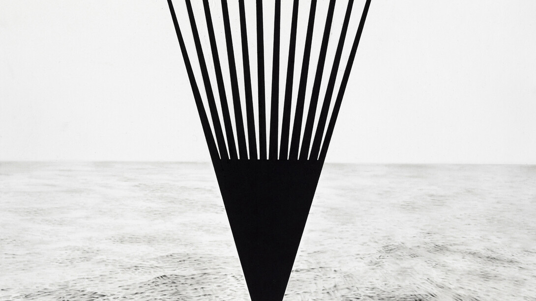 Debra Barrera, Sea to Space / Tanegashima, 2014, graphite and coal on paper, 20 1/8” x 29”, Courtesy of the artist and Moody Gallery, Houston, Texas