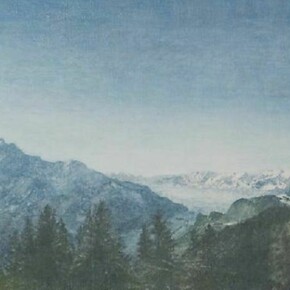 Peter Allen Hoffmann, View/1998, 2012, Oil on canvas, 12 x 12 inches