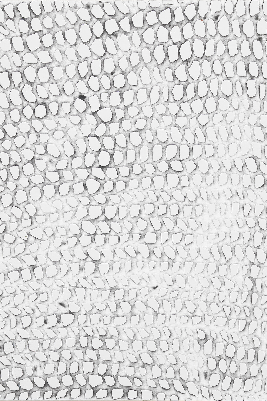 Michelle Grabner, Untitled (detail), 2014, Enamel on panel, 20 x 16 x 7/8 in., 50.8 x 40.6 x 2.2 cm