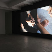 Tacita Dean and Bruce Nauman, exhibition view. Courtesy of both artists; Marian Goodman Gallery, New York/Paris; Frith Street Gallery, London and Konrad Fischer Galerie, Berlin. Photo by Rebecca Fanuele © Tacita Dean © Bruce Nauman / Artists Rights Society (ARS), New York