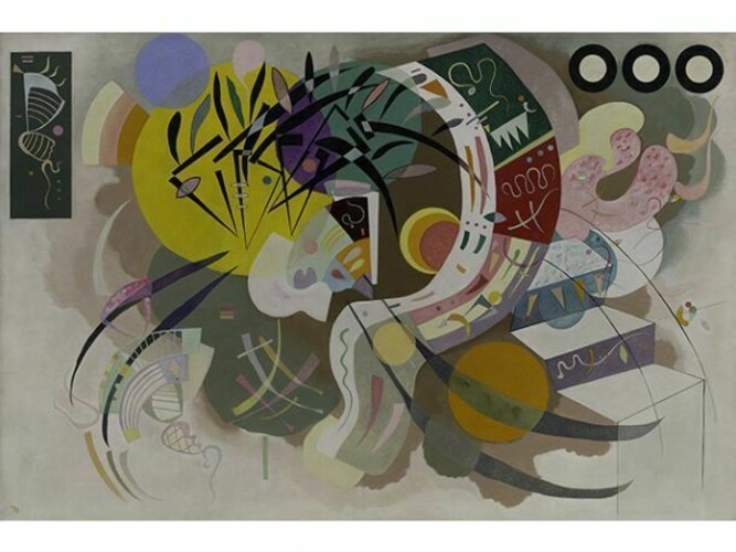 Dominant Curve (Courbe dominante), April 1936, Oil on canvas, 129.2 x 194.3 cm, Solomon R. Guggenheim Museum, New York, Solomon R. Guggenheim Founding Collection © 2013 Artists Rights Society (ARS), New York/ADAGP, Paris