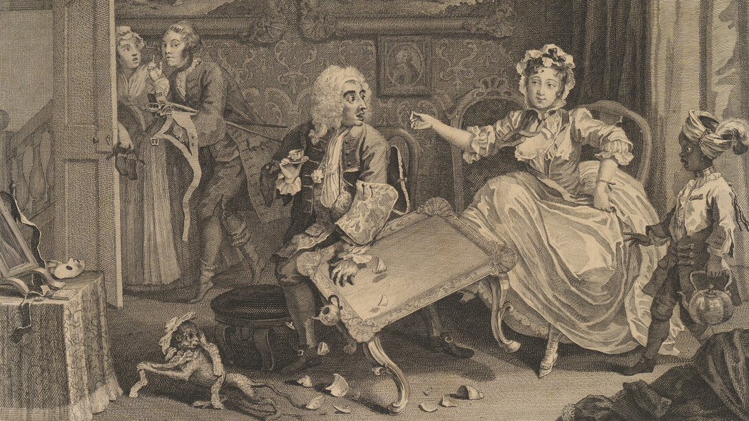 William Hogarth, A Harlot's progress, plate 2, before April 1732. Courtesy of the Metropolitan Museum of Art